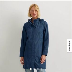 Eddie Bauer Women's Waterproof Hooded Trench Coat Dusk Small